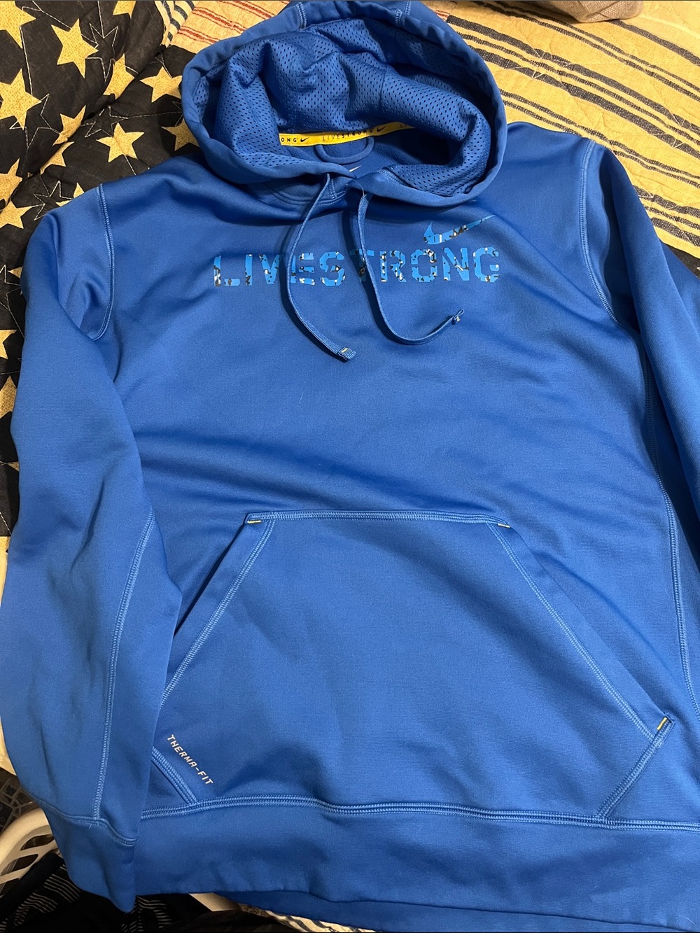 Nike Blue Livestrong Pullover Hoodie